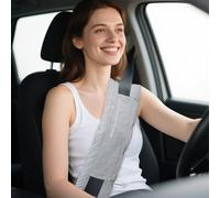 RoamReady Seat Belt Pillow for Post Surgery, Heart Surgery Pillow, Protector for Breast Cancer, Mastectomy Seatbelt Cushion, Hysterectomy Recovery Pads Must Haves for Adults(Light Gray)