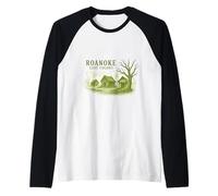 Roanoke Lost Colony America’s Oldest Unsolved Mystery Raglan Baseball Tee