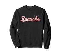 Roanoke Virginia Blue Ridge Vintage Varsity Distressed Sweatshirt