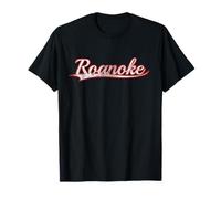 Roanoke Virginia Blue Ridge Vintage Varsity Distressed T-Shirt