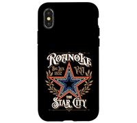 Roanoke Virginia Mill Mountain Star 1852 Vintage Style Case for iPhone X/XS