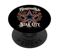 Roanoke Virginia Mill Mountain Star 1852 Vintage Style PopSockets Adhesive PopGrip