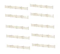 RoaQinFo 10 Miniature Fence Models, Wooden Fences, Terrain Models, Railway Accessories, Craft Supplies, Wood Material for Architectural Model Making An, Style B
