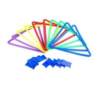 RoaQinFo 10x Hopscotch Circle Colorful Play Set Agility S for Kids for Teens Girls And Boys School, Triangle