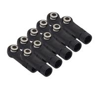 RoaQinFo 10x M4 Ball Joint Ends for 1/10 & 1/8 Crawler RC Toy Universal Spare Parts, Style D