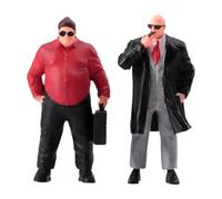 RoaQinFo 2 Miniature Figures 1:64 Figures Decor Diorama Figure Resin Fine for Model Scene Diorama Landscape Desk Prop Collection Writing Desks, Style B
