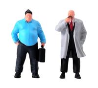 RoaQinFo 2 Miniature Figures 1:64 Figures Decor Diorama Figure Resin Fine for Model Scene Diorama Landscape Desk Prop Collection Writing Desks, Style C