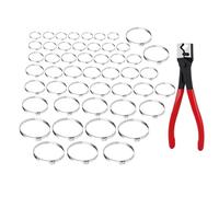 RoaQinFo 35-Piece Stainless Steel Hose Clip Assortment, Ear Clamps, Hose Clips, Functional and Tool, Suitable for Vehicle Maintenance and Home Use, Style A