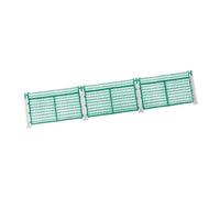 RoaQinFo 3Pcs Model Fence Model Railway Decor 1:87 Scale Fence Barrier PP DIY Accessory Suitable for, 4 Posts Set