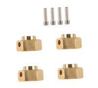 RoaQinFo 4Pcs Extended Hex Wheel Adapter, 1/10 RC Hex Wheel Hub Upgrade, Vehicle Modification Adapters, 6mm