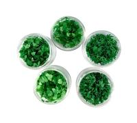 RoaQinFo 5Pcs Simulation Leaves DIY Model Kit Practical Decoration Leaves Miniature Model Making Grass Scene for Microlandscapes, Style A