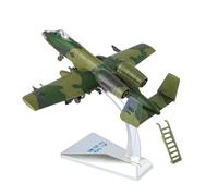 RoaQinFo Airplane Model 1/72 Miniature Model Figure Statue Toy Creative Ornament Alloy And Rubber Stand Base Realistic Lights And Sounds for Coll, Green