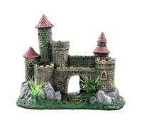 RoaQinFo Aquarium Castle Decoration Shelter Artwork Architecture Craft Aquarium Hide Castle Ornament