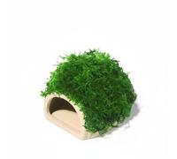 RoaQinFo Aquarium Ceramic Cave Tunnel Ornament Decor Aquarium Material Hollow Refuge For Fish And Snails Suitable for freshwater tanks planted aquariums home, Moss Arch