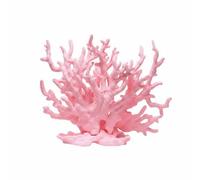RoaQinFo Aquarium Coral Artificial Rock Landscape Ornament Mountain Decor Resin Material Layered Structure Creates Height And Visual Balance suitable, Pink Artificial Coral
