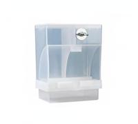 RoaQinFo Bird Feeder Automatic Dispenser Cage Feeder Seed Container Husk Separator With Leak Resistant to hang and refill from top suitable for finches budgies, 440G, Double Screw Low