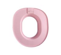 RoaQinFo Cat Litter Tray Cat Toilet Training Potty Seat Training Insert Toilet Adapter Strong PP With Removable Stages for Easy Toilet Habit Suitable for home, Pink