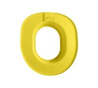 RoaQinFo Cat Litter Tray Cat Toilet Training Potty Seat Training Insert Toilet Adapter Strong PP With Removable Stages for Easy Toilet Habit Suitable for home, Yellow