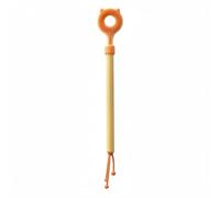 RoaQinFo Cat Massage Groomer Retractable Teaser Rod Brush Scratcher Massager With Adjustable Reach And Soft Touch TPE Construction suitable for coat maintenance home relaxation, Orange Yellow