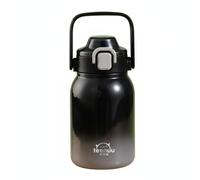 RoaQinFo Children Kettle Bottle Insulated Tumbler Vacuum with Portable Handle Leak Resistant Design 316 Stainless Steel Inner Layer Suitable for School Family, Black, Black