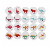 RoaQinFo Children Learning Card Wooden Matching Disc Memory Game Educational Toy Cognitive Development Tool Suitable for Home Preschool Daycare, Dinosaur Pattern
