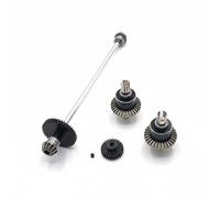 RoaQinFo Children Scale Vehicle Precision Drive Set With CNC Machined Gears Differential Gear Set Metal Drive Shaft Handling Improvement Parts suitable for track hobby speed runs 1/14, Silver