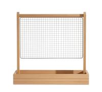 RoaQinFo Compact Wooden Bird Playstand | Wood, Tabletop Bird Perch with Potty Tray, Freestanding, for Table, Desk, Parrots, Parakeets