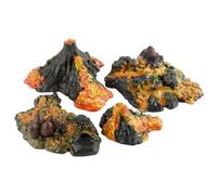 RoaQinFo Display Mountain Model Set With Realistic Textures Exploding Mountain Figurines Manual Coloring Soft Glue Material Suitable for School Science, Volcanic Model LX825