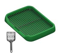 RoaQinFo Dog Potty Tray, Puppy Pee Pad Holder, Indoor Pet Training Pad for Small And Medium-sized Dogs, Green
