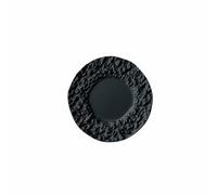 RoaQinFo Dollhouse Plate Miniature Plate Dish Tableware With Realistic Rock Texture Alloy Material For Collectors Diorama Layouts Still Life Photography Craft Studios, Black, 50-5mm