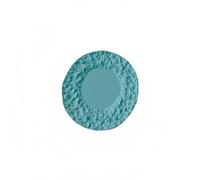 RoaQinFo Dollhouse Plate Miniature Plate Dish Tableware With Realistic Rock Texture Alloy Material For Collectors Diorama Layouts Still Life Photography Craft Studios, Blue, 29-3mm