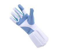 RoaQinFo Fencing Training Glove Athletic Guard Hook-and-loop Wrist Strap PU Leather Reinforced Non-slip Surface Ventilated Comfort suitable for fencing matches practice, Xl, Right Hand