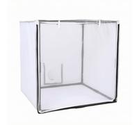 RoaQinFo Foldable Spray Paint Booth With Mesh Front And Drawstring Rear Opening Oxford Material Construction With Stainless Steel Poles Suitable For Craft, 38x38x38cm