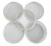 RoaQinFo Grain Sieve Seed Mesh Screen with Easy Handling Galvanized Iron Wire for Removing Stones and Debris from Soil Suitable for Gardening Small Farms Household use, 3mm Hole