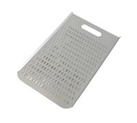 RoaQinFo Heat Resistant Perforated Pizza Peel | Anodized, Pizza Turning Peel, Lightweight, Bakeware, 50x30cm