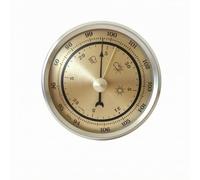 RoaQinFo Home Analog Thermometer Hygrometer Round Dial With Metal Look Bezel And Three Hand Indicators Suitable for indoor rooms porches garden checks, 70MM Gold New