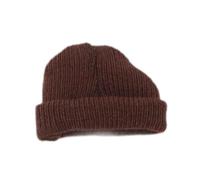 RoaQinFo Knitted Hat for 1/12 Scale Articulated Figure, Stylish And Realistic Head Accessory, Ideal As A Birthday Gift Or for Dolls, Coffee
