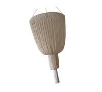 RoaQinFo Macrame Braided Hanging Polyester Lampshade for Modern Bohemian Ceiling Light with Handcrafted Details Suitable for Living Room, Bedroom, Dining Room, Multi, Style B