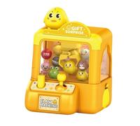 RoaQinFo Mini Toy Machine, Interactive Arcade Toy for Girls, Electronic Prize Dispenser, Candy Catcher Game, Joystick Control, Duck