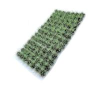 RoaQinFo Miniature Grass Tufts for Model Train Decor Clusters PP Nylon Fibers Self- Easy to Position Suitable for Diorama Scenes, Light Green