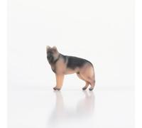 RoaQinFo Miniature Scene Figure German Herder Figurine Model Statue Sculpture Resin Figure Lifelike Form Suitable for village scenes railway layouts, Standing Shepherd