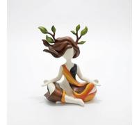 RoaQinFo Nature Sculpture Resin Statue Figurine Ornament Deity Art With Balanced Tabletop Display And Refined Decorative Presence, Large 14.6 14.5 16.5CM, Goddess Sculpture - A Style