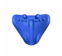 RoaQinFo Neck Massage Pillow Cervical Support Pillow Neck Rest with Ergonomic Curve and Firm Yet Cushioned Feel in Pu Foam Suitable for Home Relaxation Office Breaks, Blue