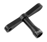 RoaQinFo Nut Wrench Disassembly Tool T-Wrench with 7mm Hex Socket RC Accessory Practical Handle Suitable for RC Tire Maintenance, Black