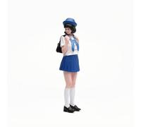 RoaQinFo Painted Miniature Figure Student Figurine Resin Statue Anime Character Collectible Sculpture Hand Painted Look With Realistic School Outfit suitable, 1/18