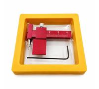RoaQinFo Parallel Line Scriber Adjustable Panel Marking Tool with Replaceable Steel Tip and Etched Scale Compact Alloy Housing with Knurled Control Suitable for Hobby Modeling Layout tasks
