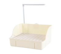 RoaQinFo Parrot Bath, Parrot Shower Toy, Cage Accessories, Circulating Tap for Medium Birds, Amazon Parrot, Goldfinch, white