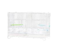 RoaQinFo Parrot Cage Large Birdcage Metal Pet Supplies Durability Sturdy Easy to Use Practical Design Suitable for Budgies Cockatiel Macaw Home Living