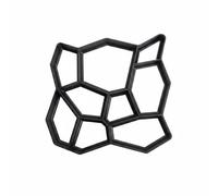 RoaQinFo Paver Path Stepping Stone Crafted from Polypropylene for Reuse in Custom Cement Patterns Suitable for Garden Landscaping, Hexagonal Geometric Pattern