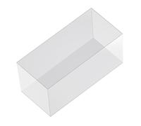 RoaQinFo Portable Clear Mat Easy to Clean Aquatic Bowl for Creatures Shrimp Plant Decor, 38cmx21cmx20.5cm